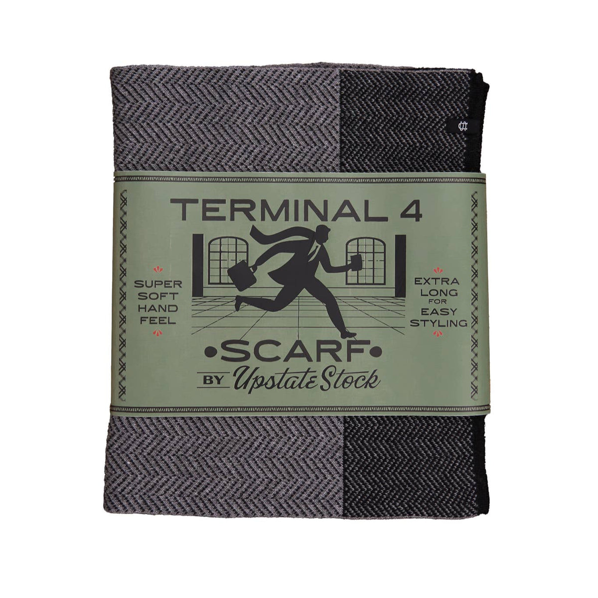 Terminal 4 Scarf in Charcoal
