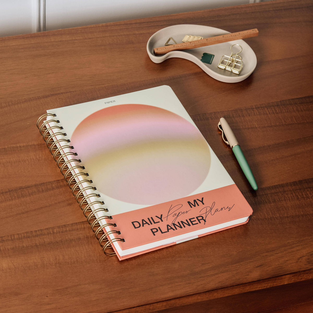 Gradient Orb Hardcover Spiral Daily Planner