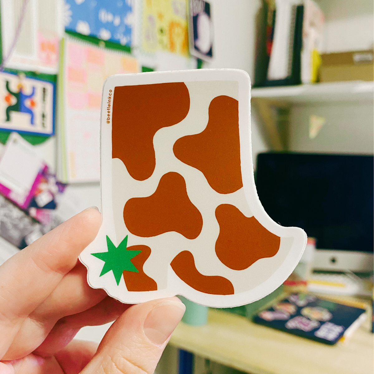 Cowboy Boot Sticker
