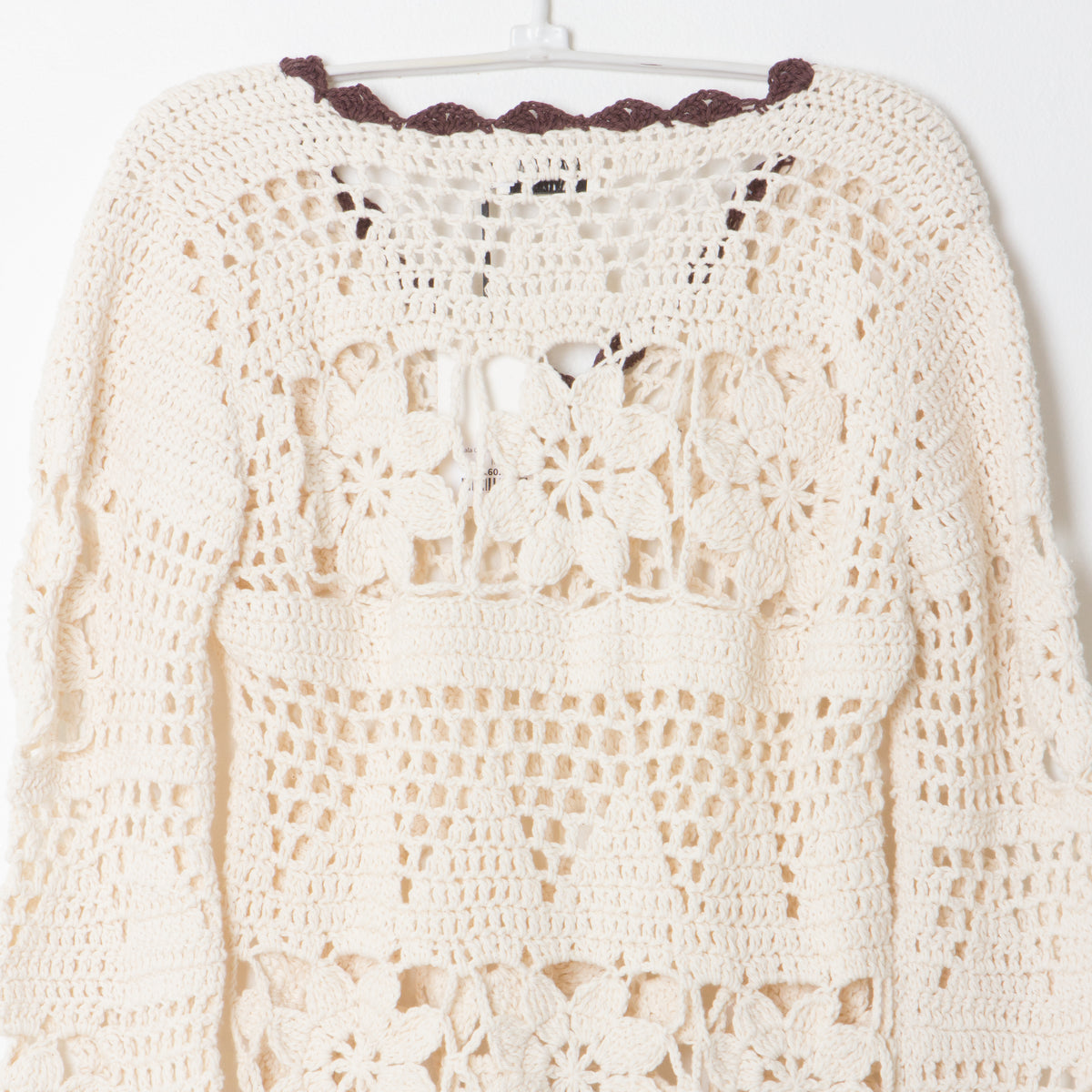 Gala Crochet Top in Ecru