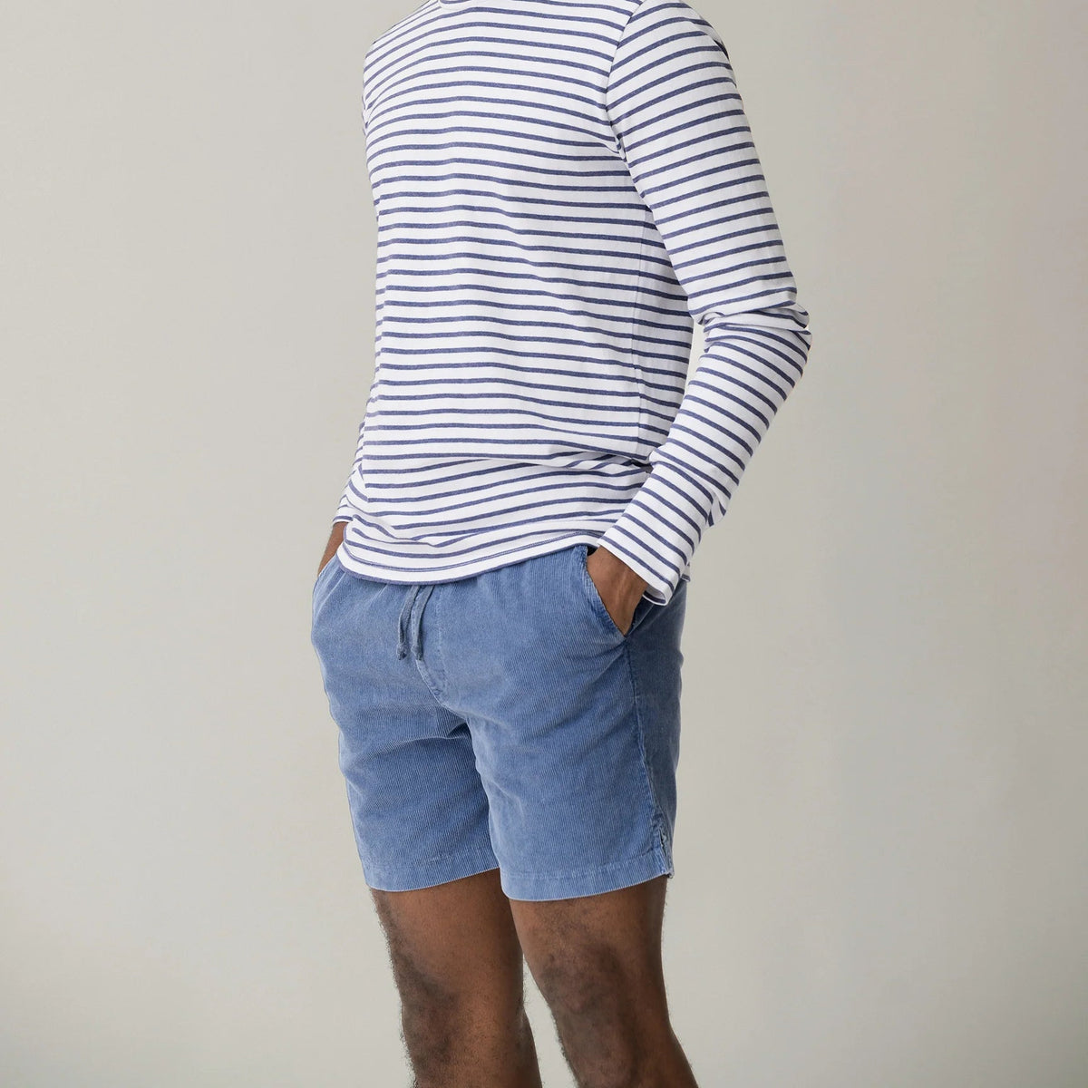 Corduroy Easy Short in Union Blue