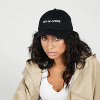 Out Of Office Dad Cap in Black