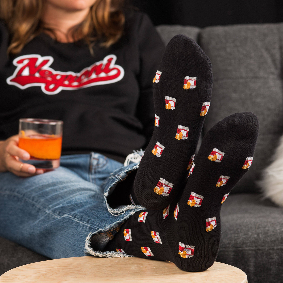 Negroni Cocktail Socks