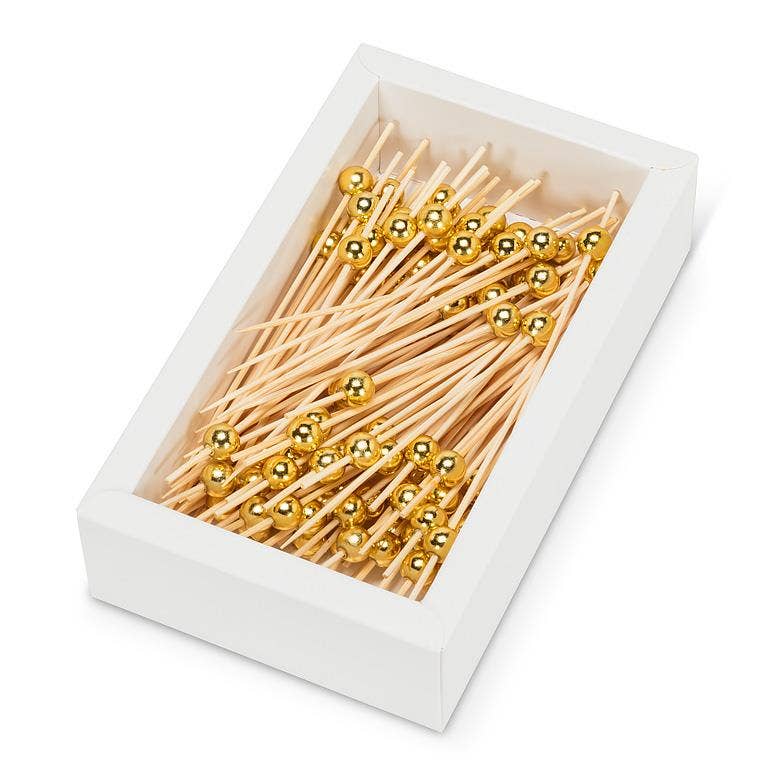 100 Piece Gold Ball Pick