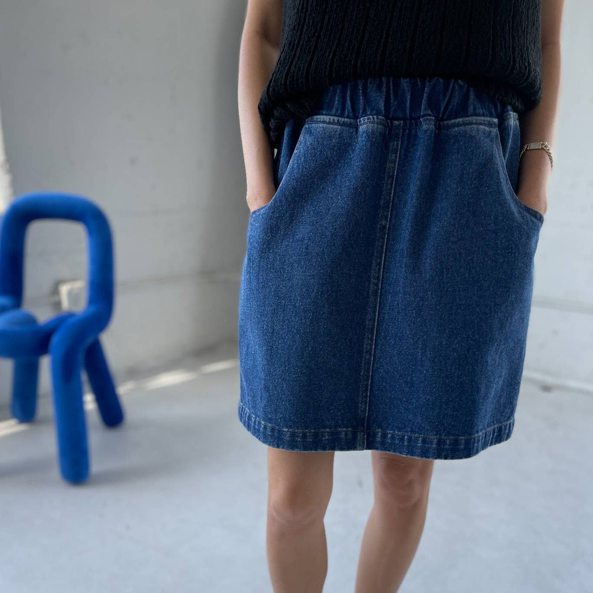 City Skirt in Denim