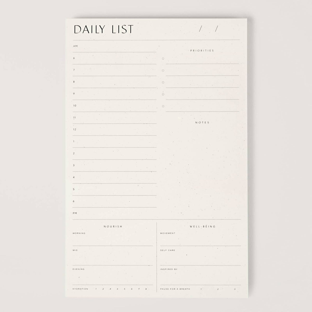 Daily List Pad
