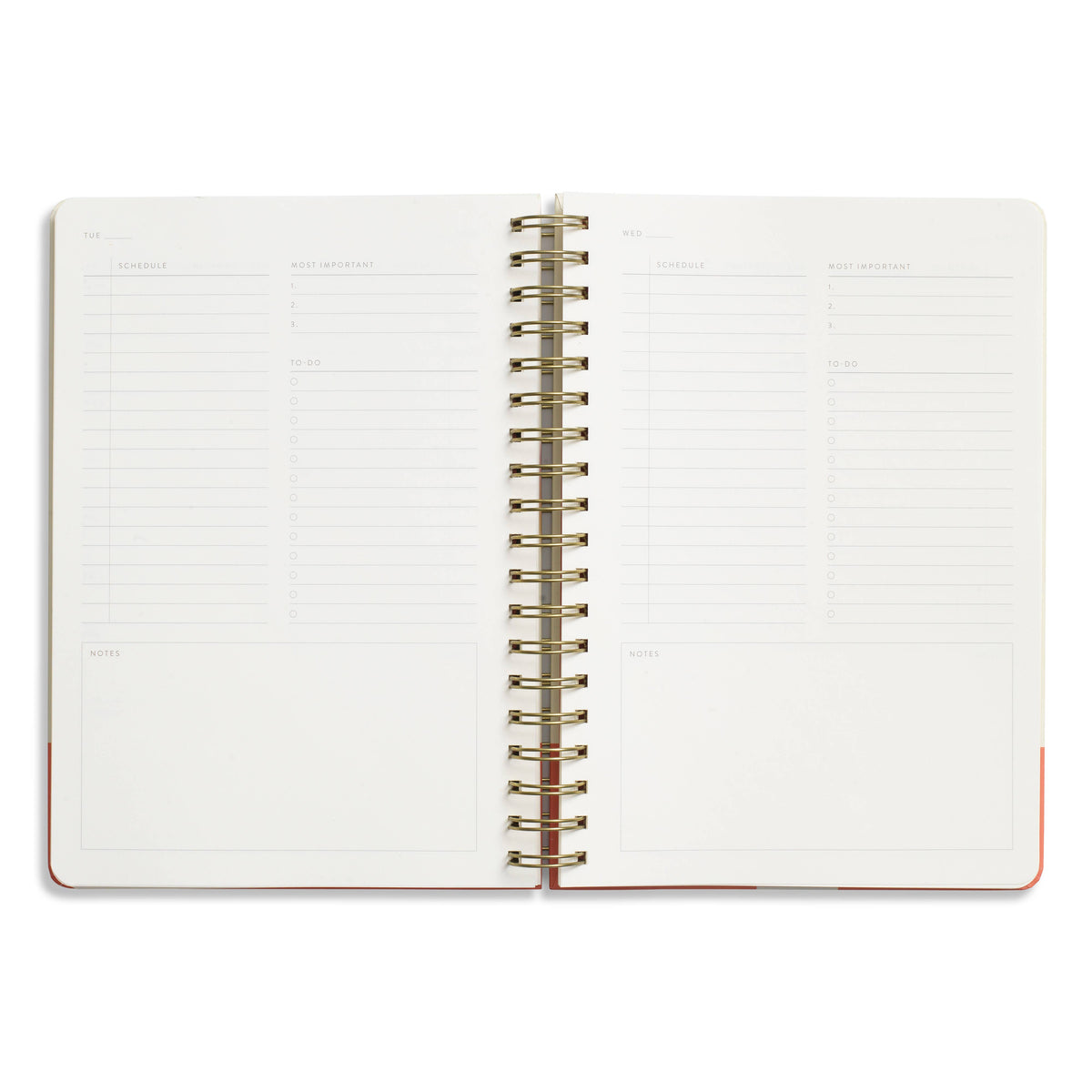 Gradient Orb Hardcover Spiral Daily Planner