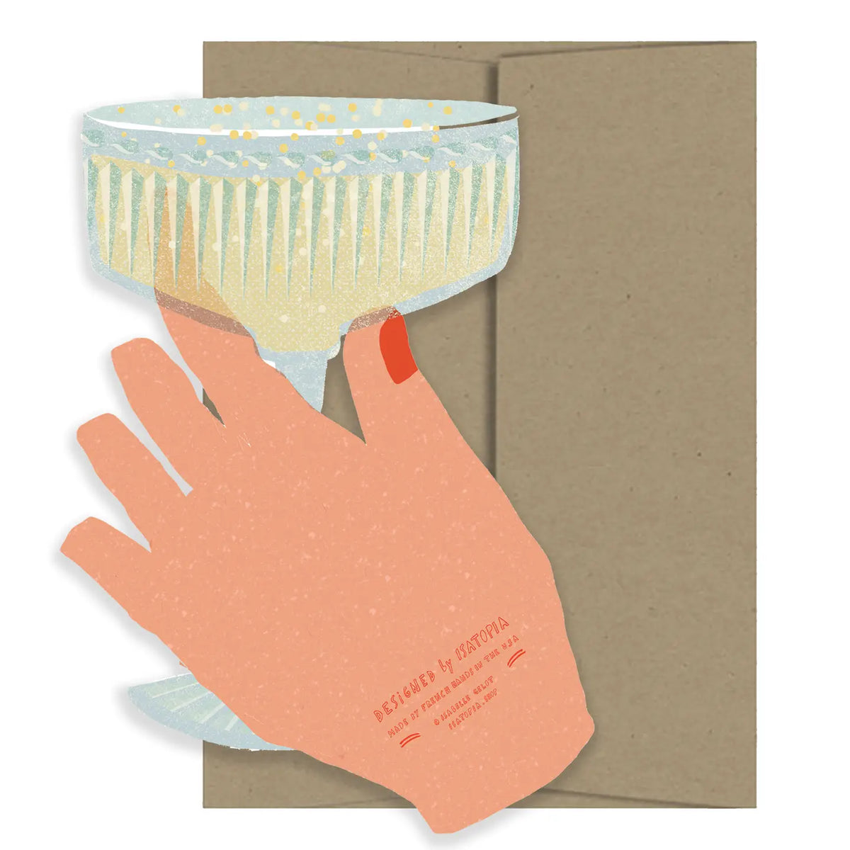 Coupe Chin-Chin Die Cut Card