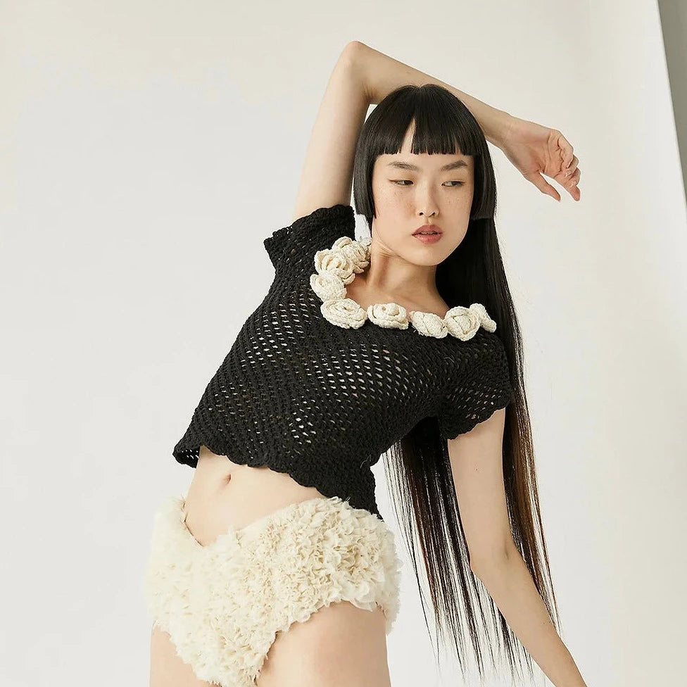 Makalu Top in Black