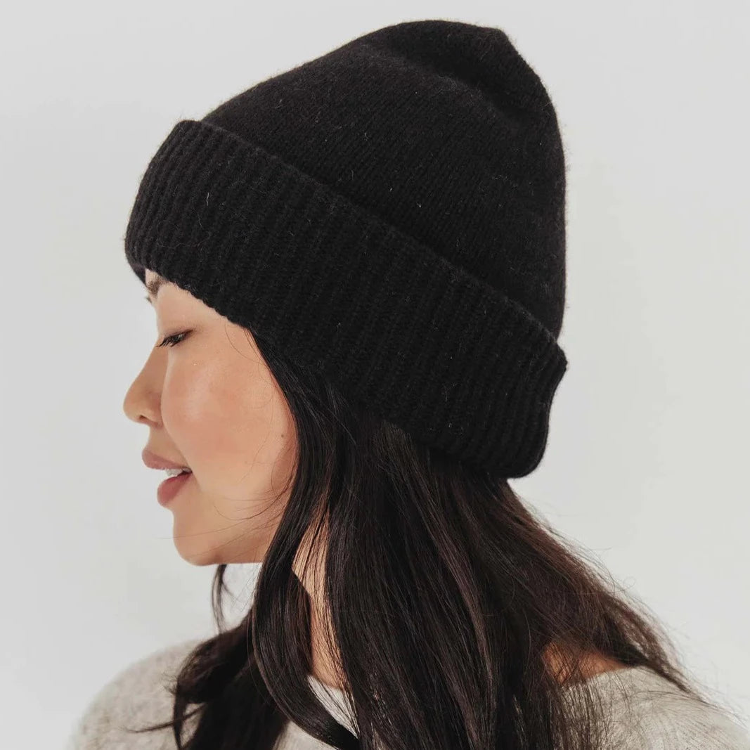 Wool Cashmere Lofty Beanie
