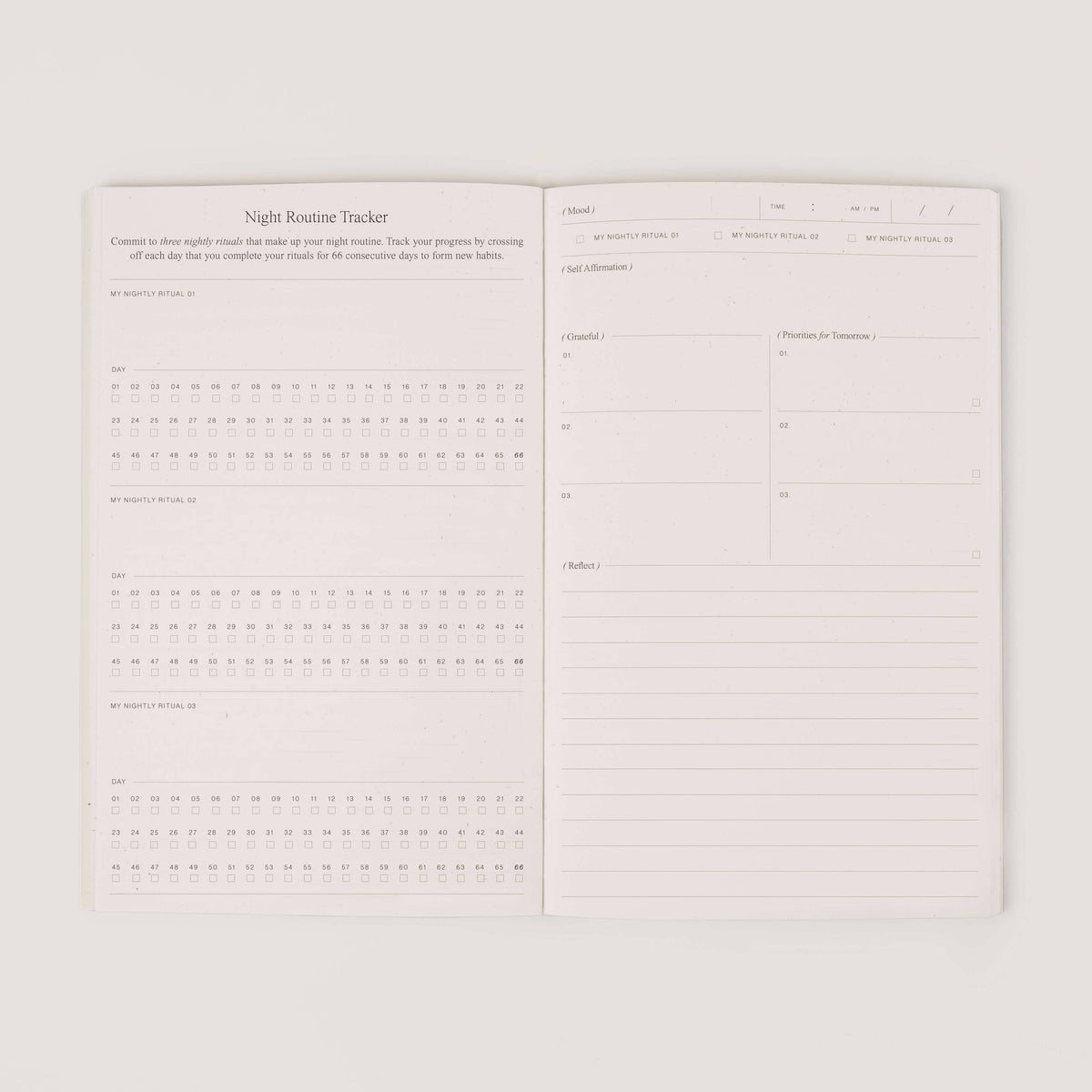Night Routine Journal