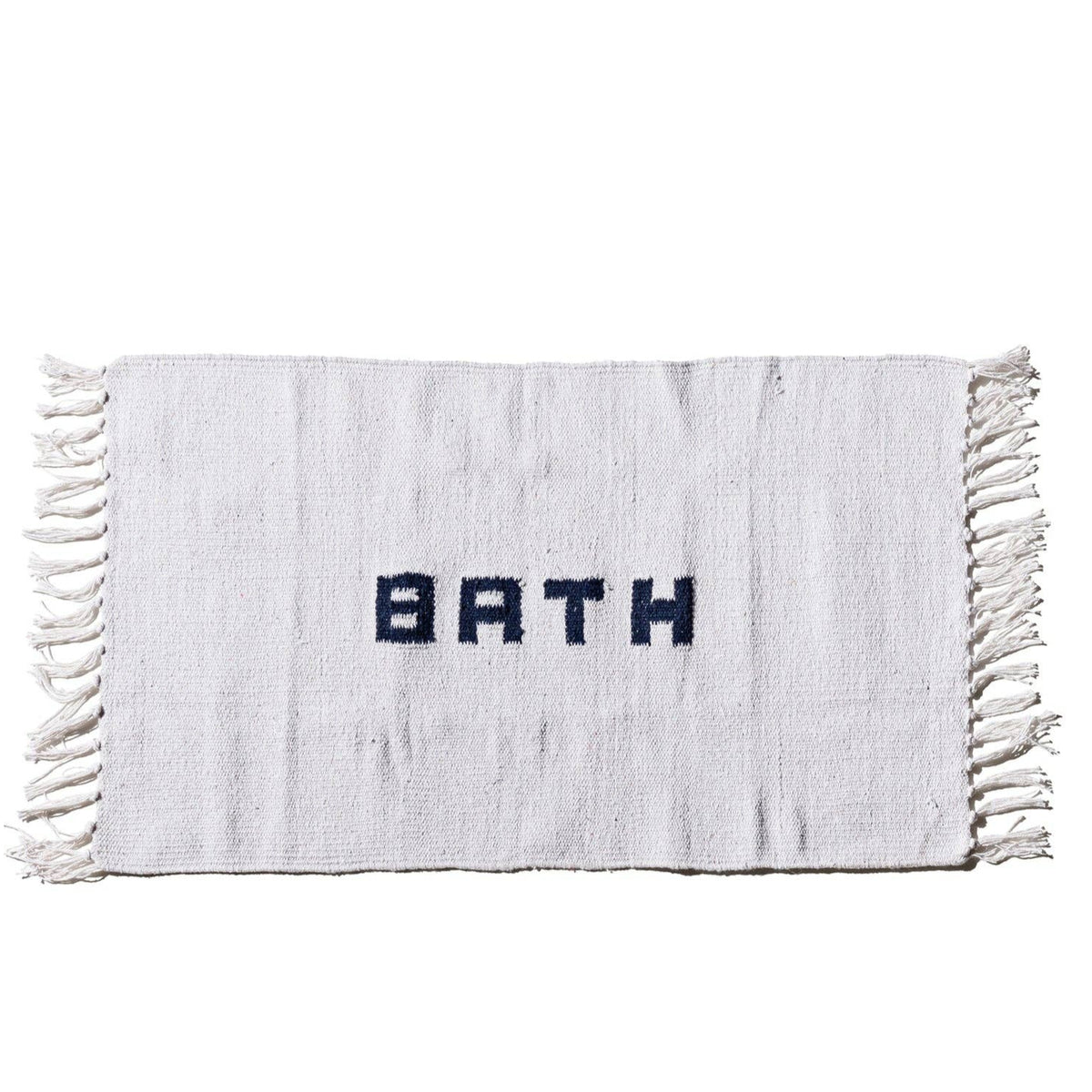 Recycled Bath Mat in White