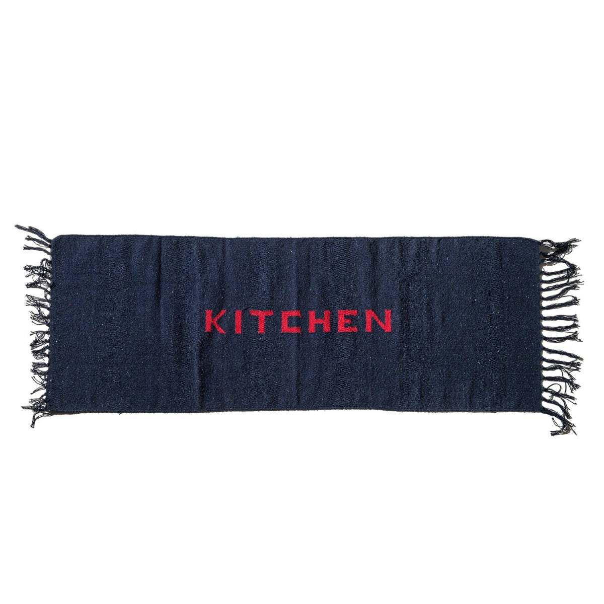 Recycled Kitchen Mat in Navy Blue