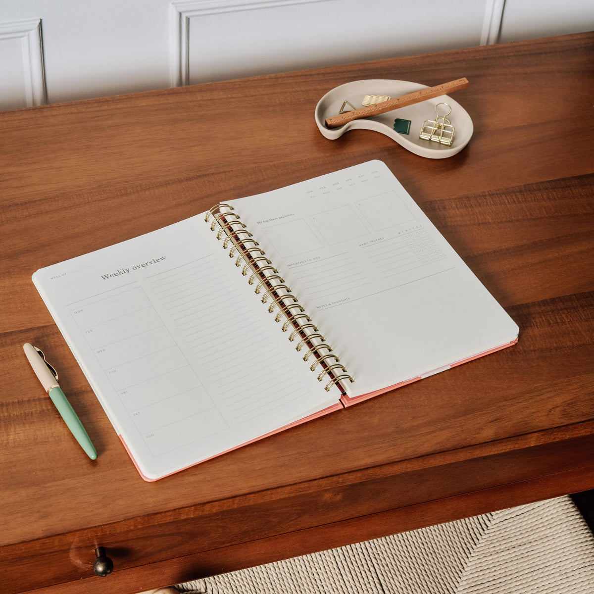 Gradient Orb Hardcover Spiral Daily Planner