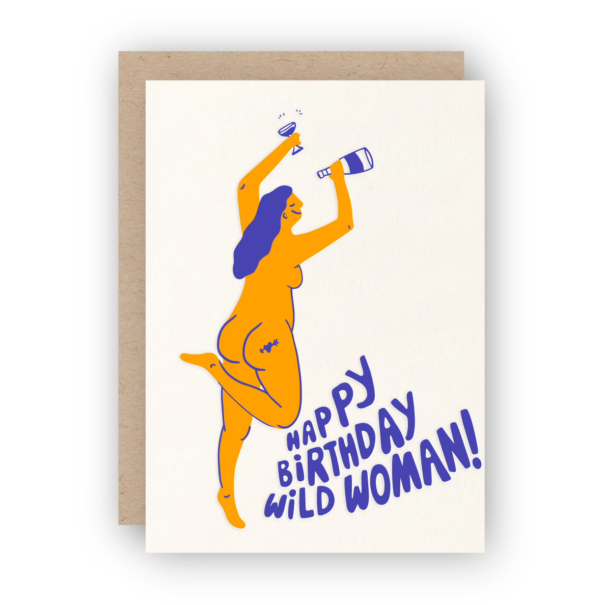 Happy Birthday Wild Woman Card
