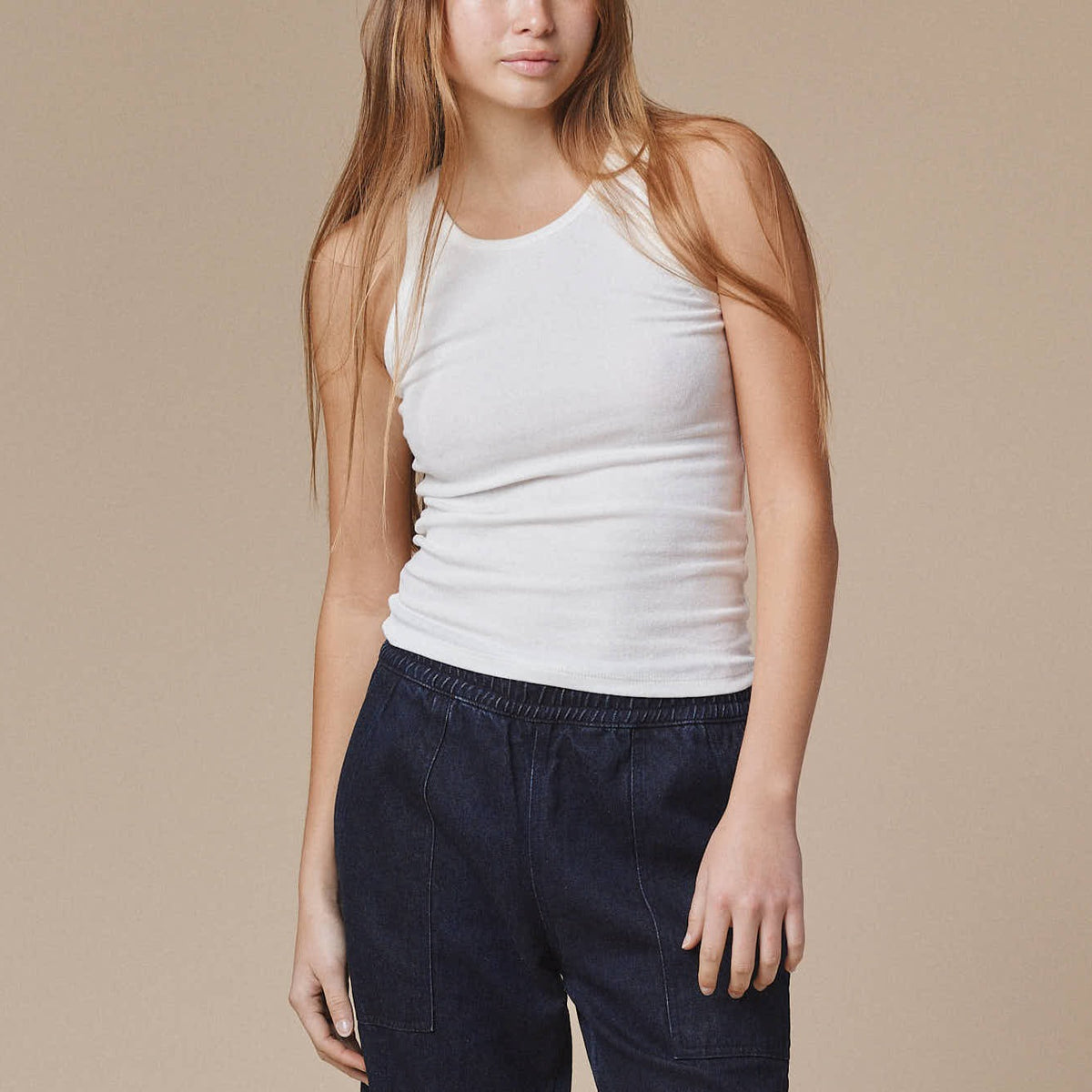 Alta Tank in Washed White