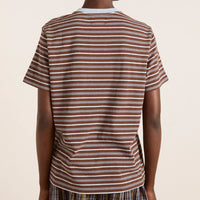 Ariel Relaxed Tee in Stripe