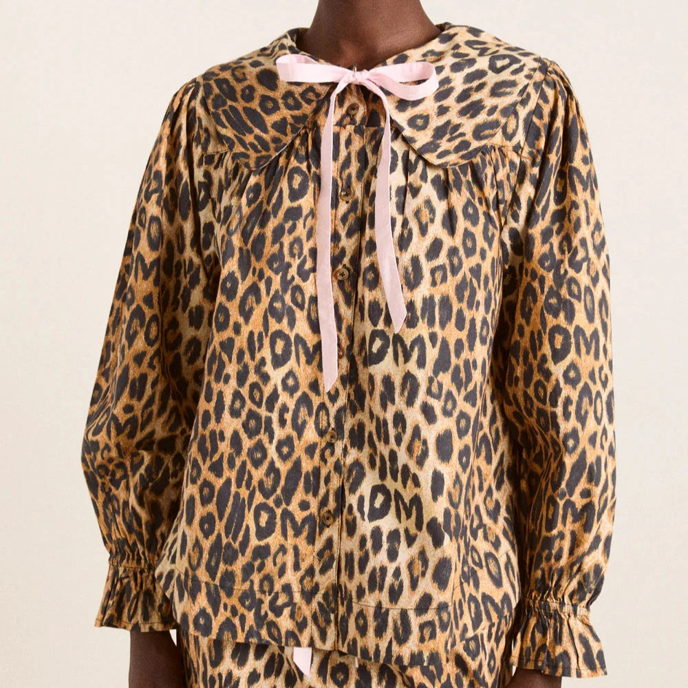 Felice PJ Set in Chocolate Leopard