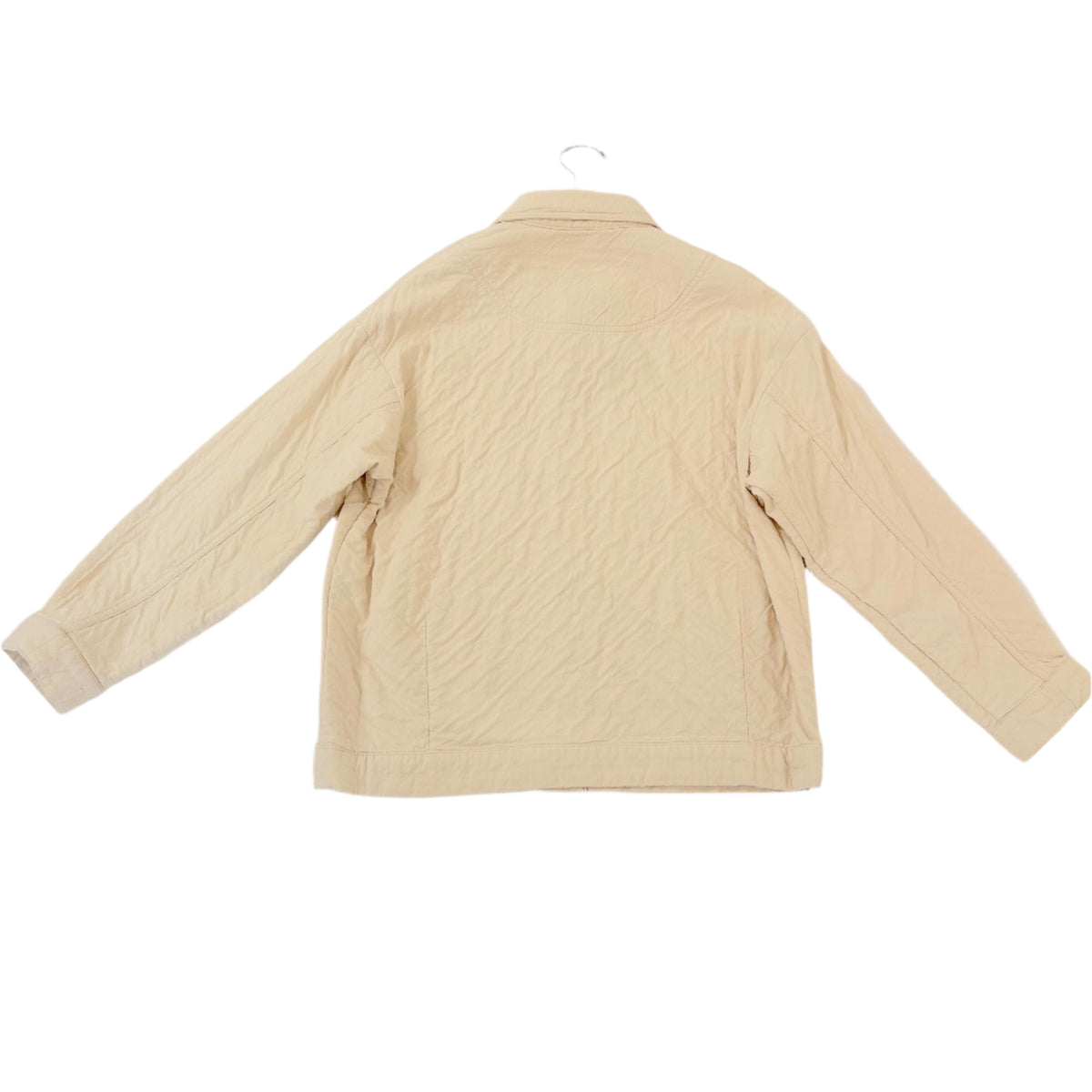 Panel Pockets Shirt Jacket in Bone