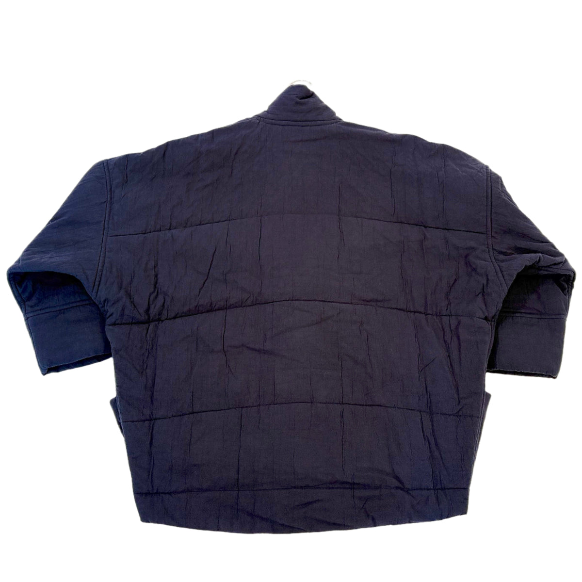 Sumo Puffer in Textured Cotton Navy