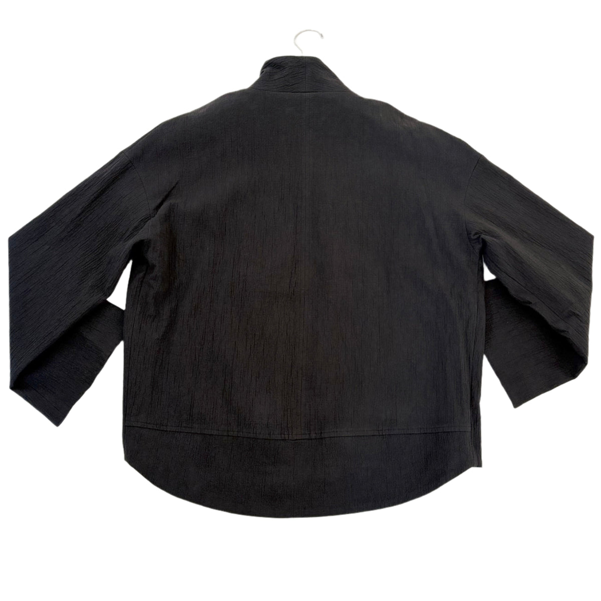 Textured Pockets Blazer in Black