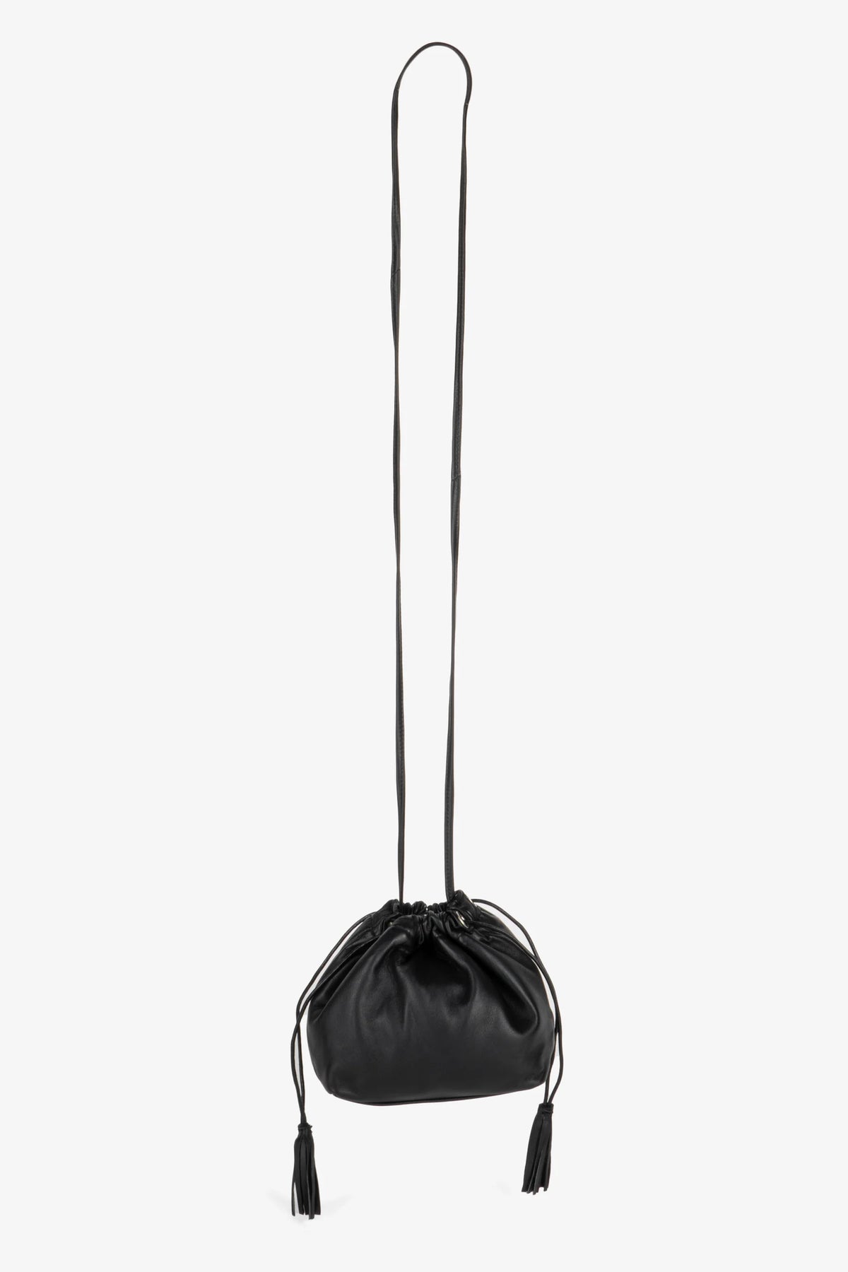 Carolina Drawstring Bag in Black