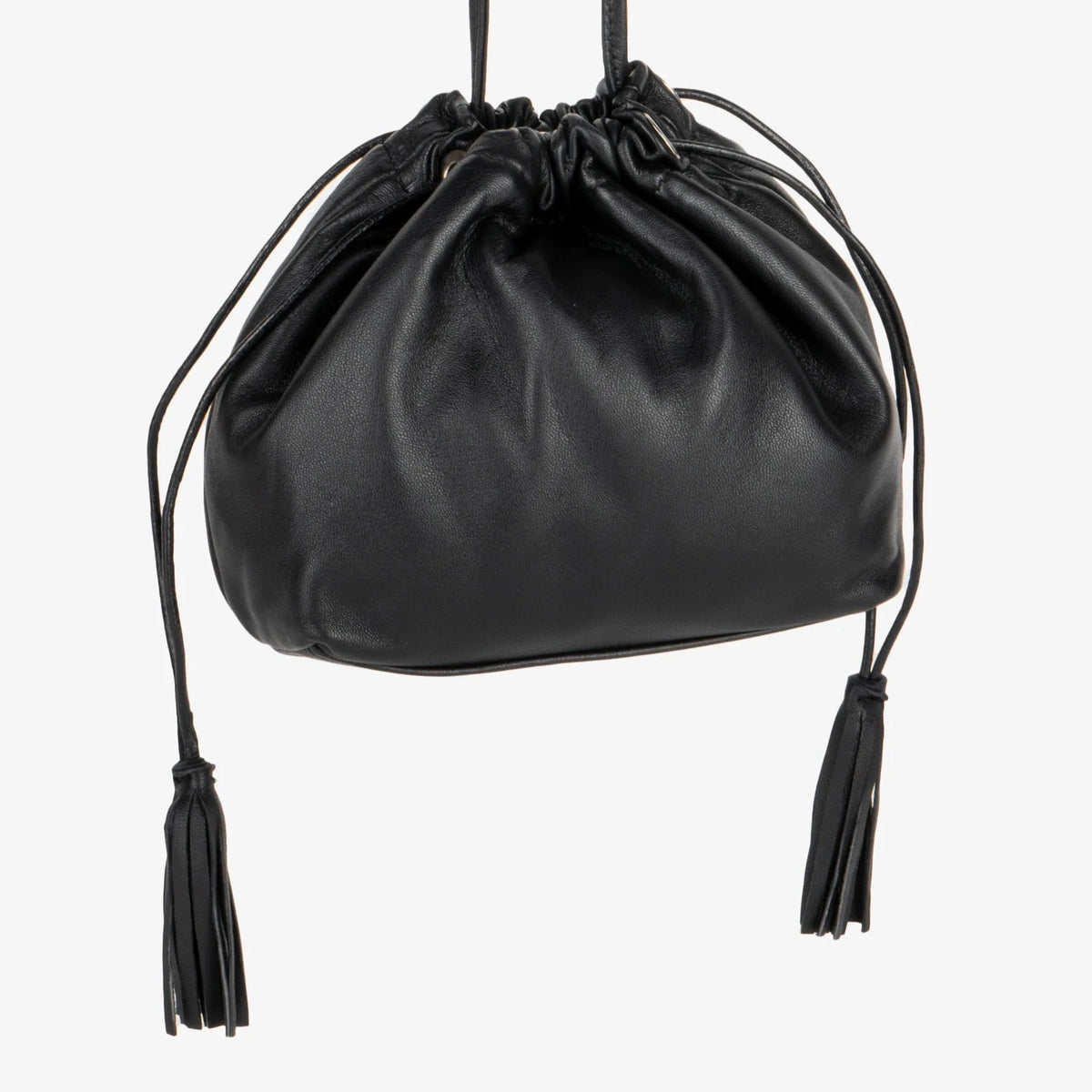 Carolina Drawstring Bag in Black