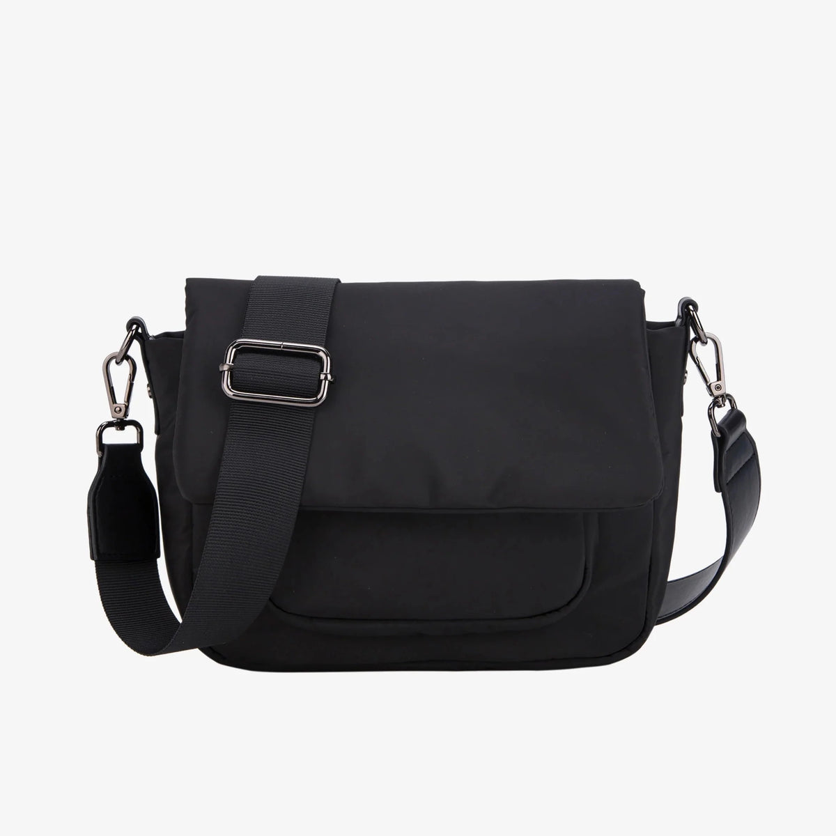 Cayman Pocket Puffer Bag in Black