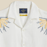 Embroidery Bird and Flowers Shirt