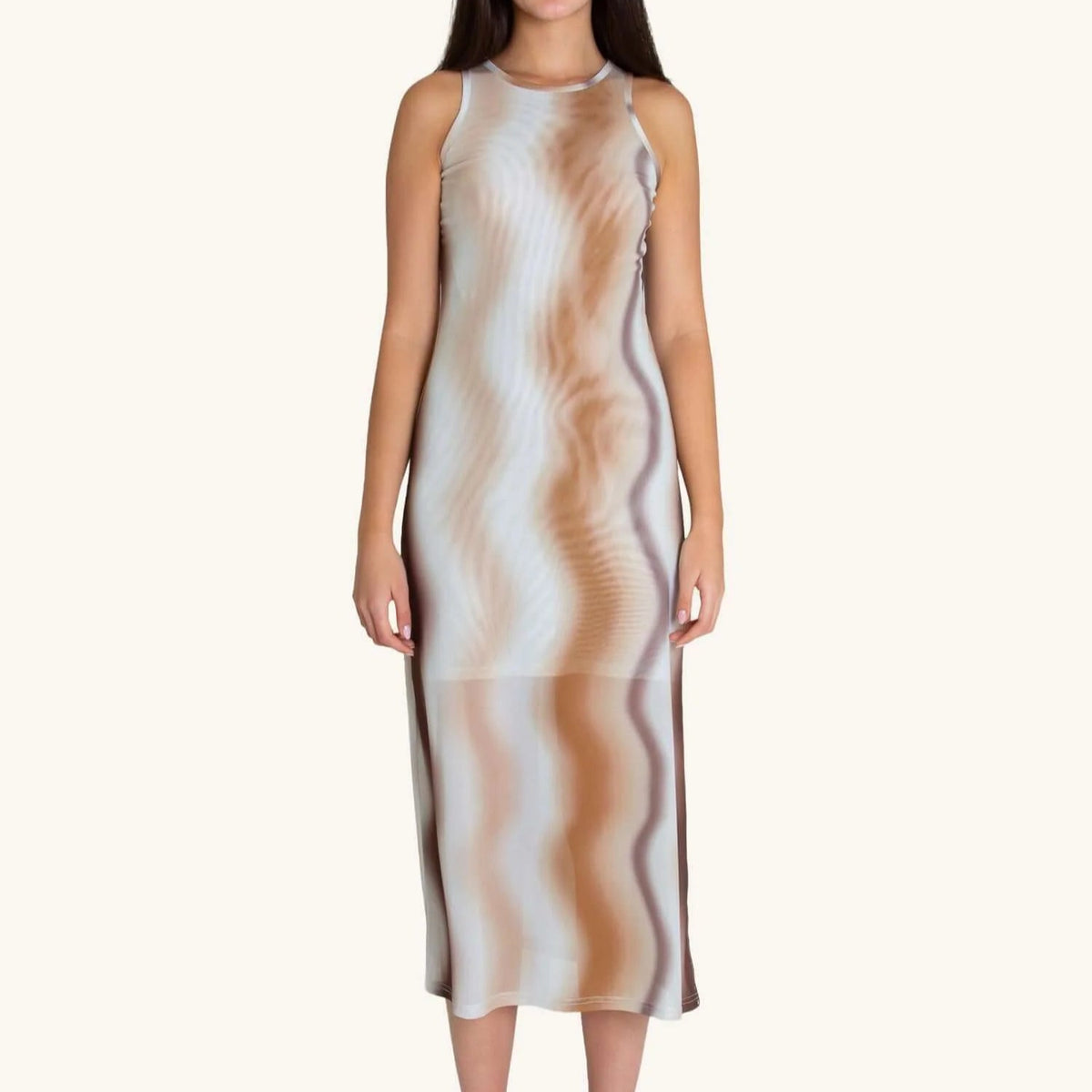 Georgie Midi Dress in Golden Gates