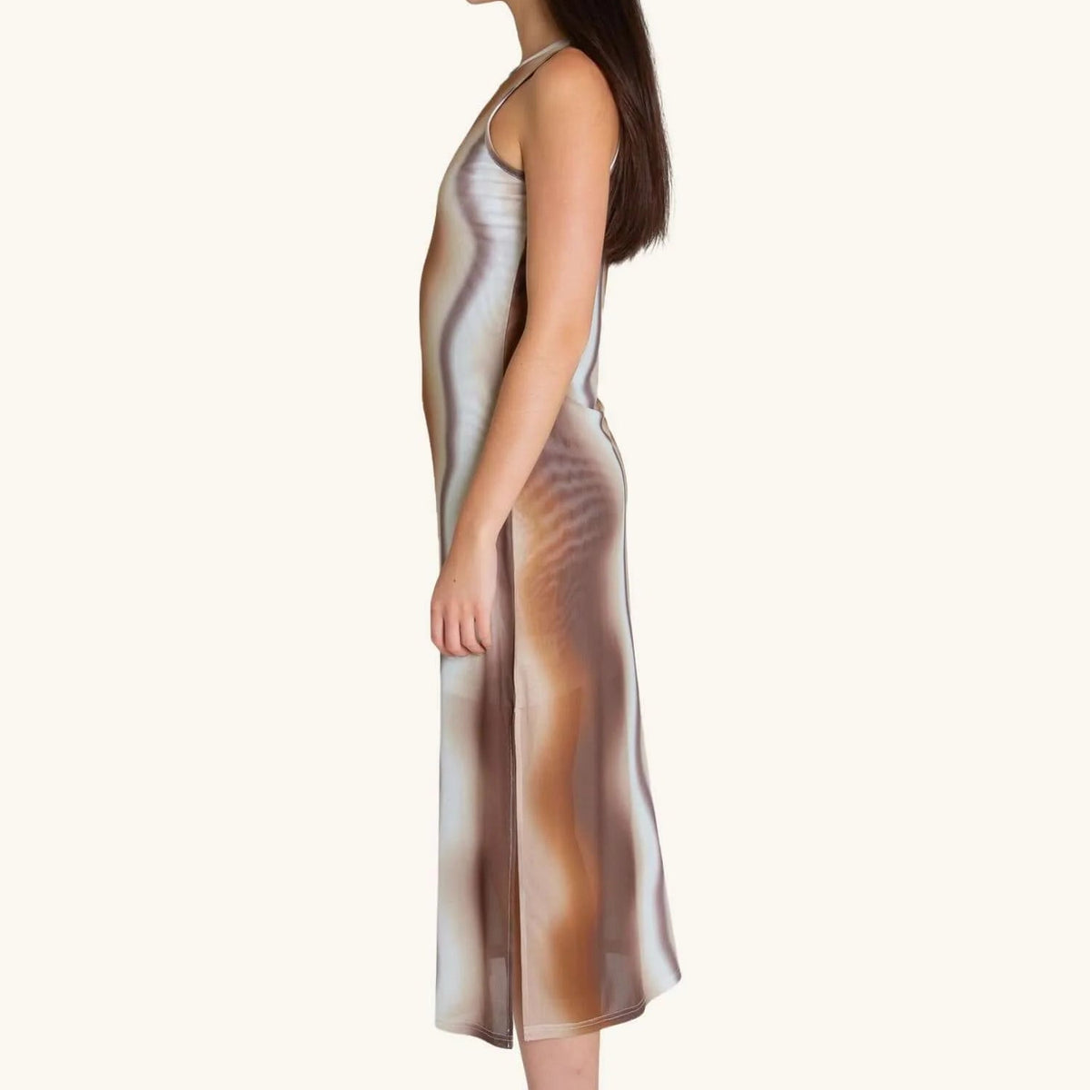 Georgie Midi Dress in Golden Gates