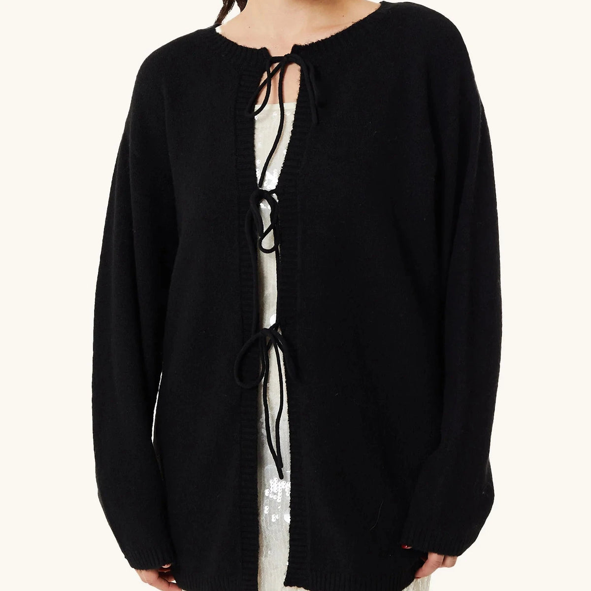 Owen Reversible Cardigan in Black
