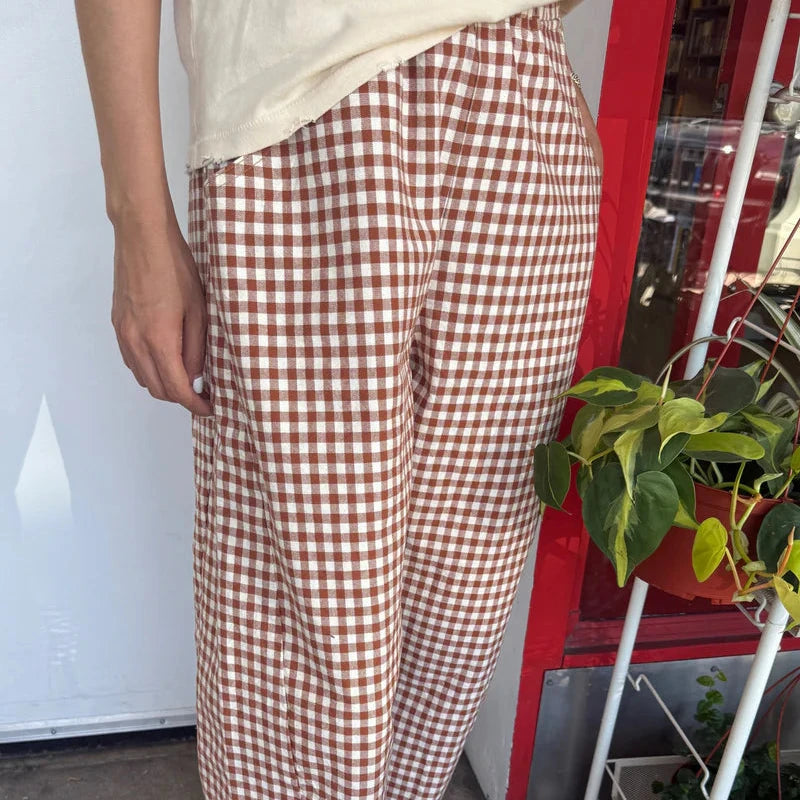 Arc Pants in Cinnamon Gingham