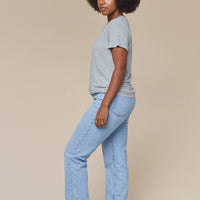Lorel Tee Heather in Athletic Gray
