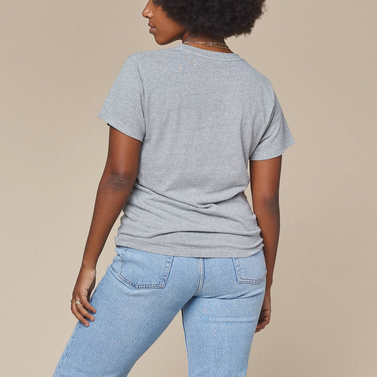 Lorel Tee Heather in Athletic Gray