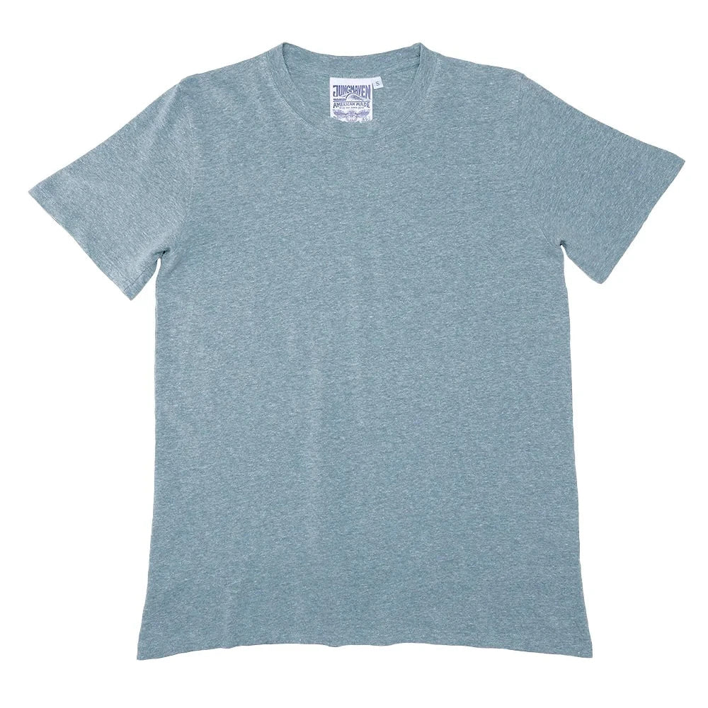 Heathered Jung Tee in Blue Heaven