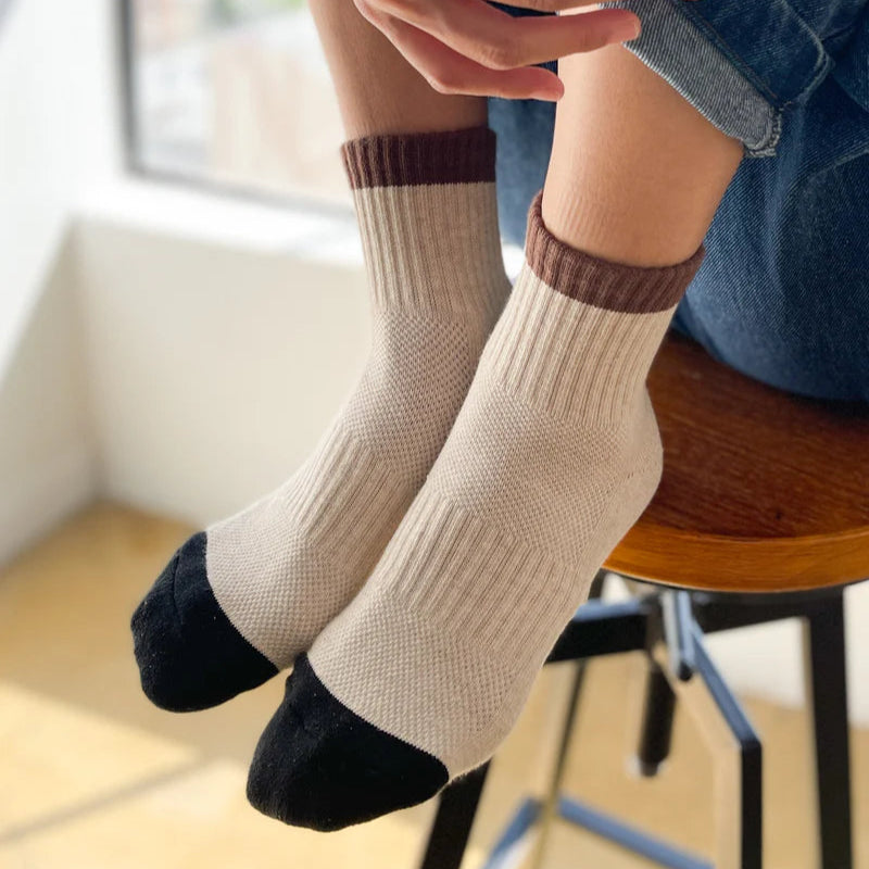 Color Block Girlfriend Sock