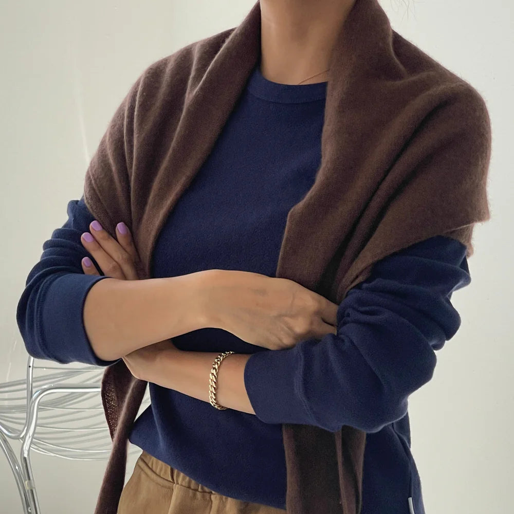 Cashmere Shawl in Mocha