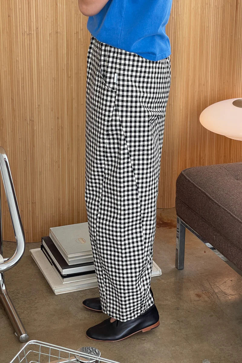 Arc Pants in Black Gingham