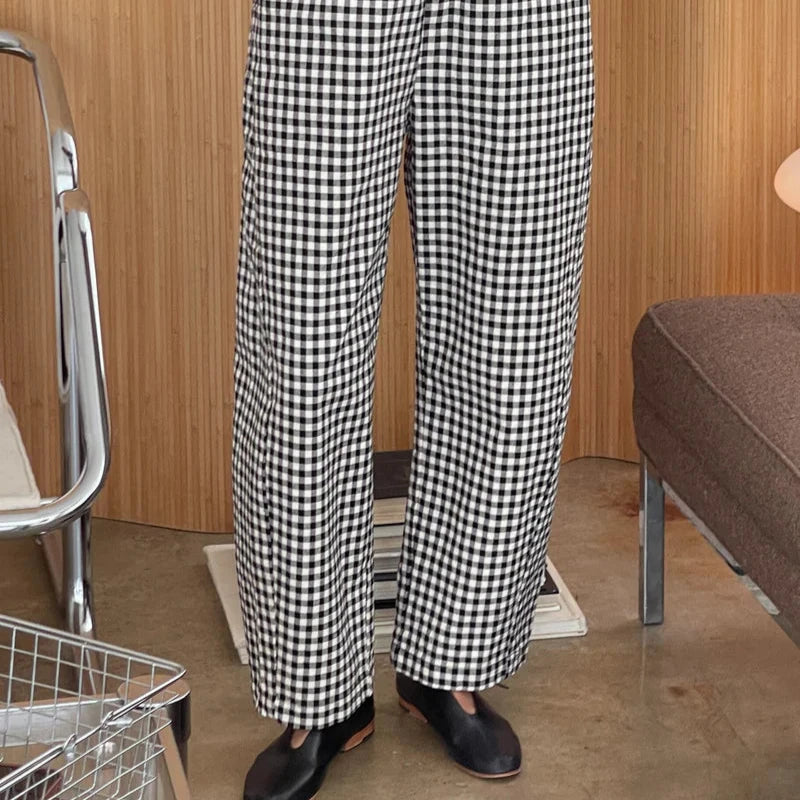 Arc Pants in Black Gingham