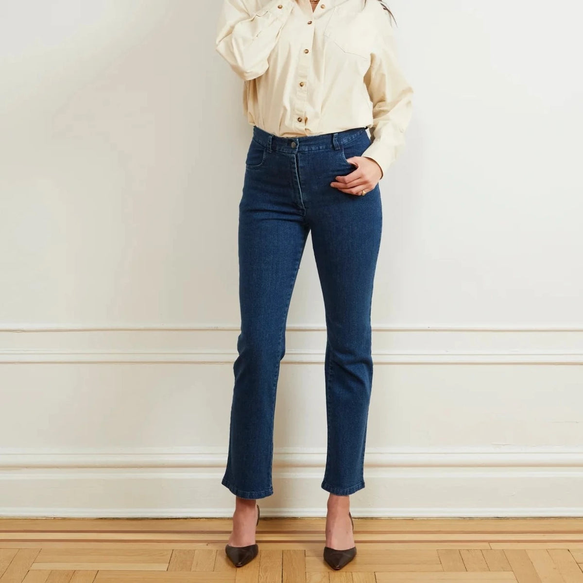 Cleo Jeans in Dark Indigo