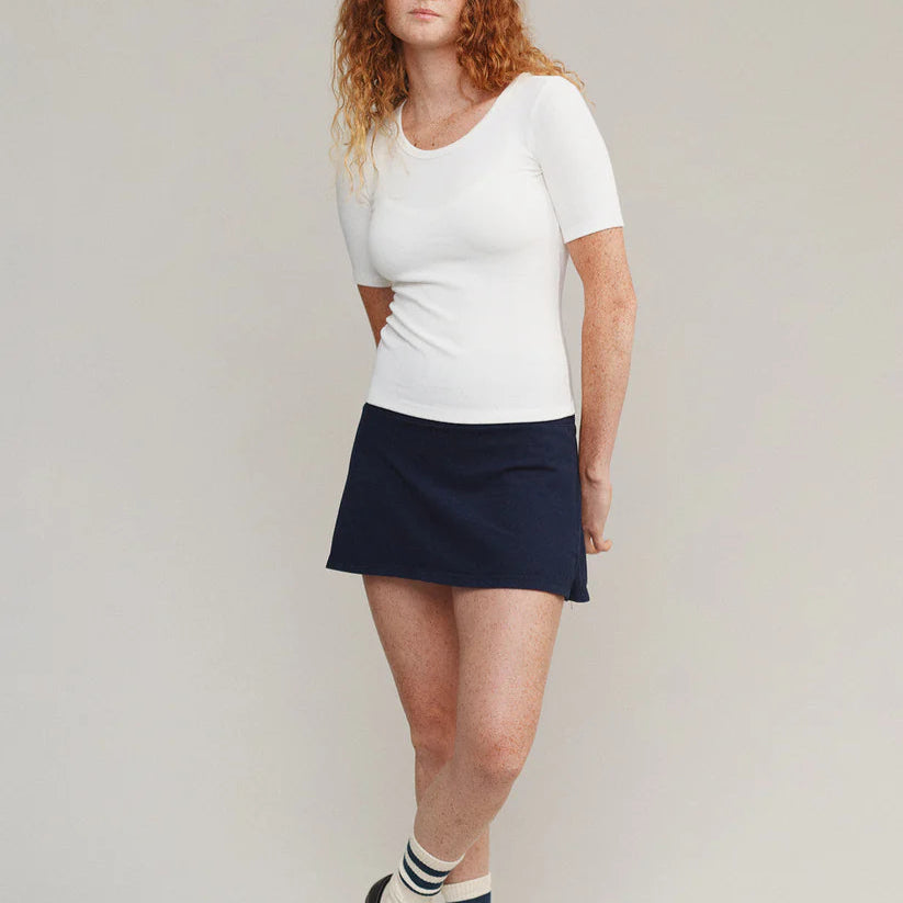 Paseo Tee in Washed White