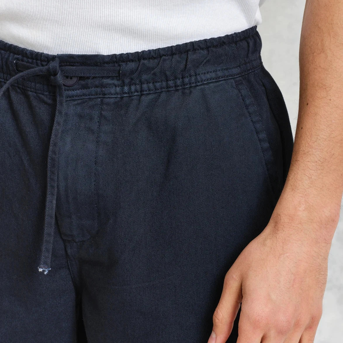 Kurt Organic Twill Trouser in Navy