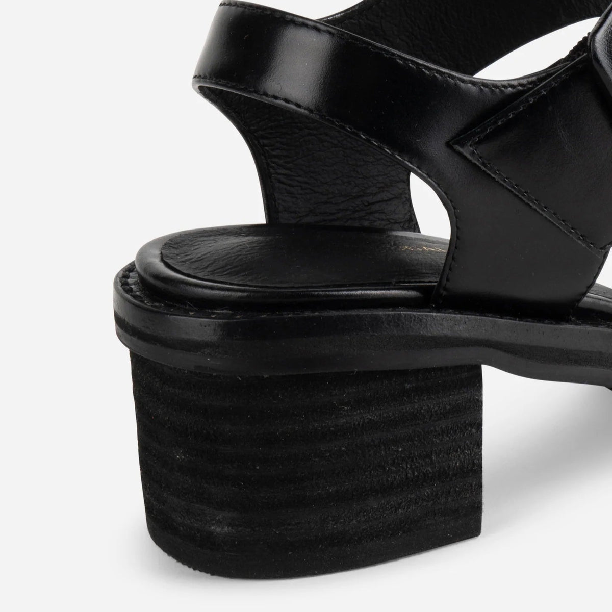 Mazzy Heeled City Sandal in Black
