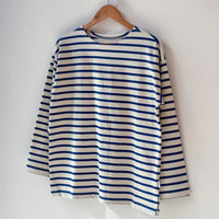 Marseille Top in Blue Stripe/Cream