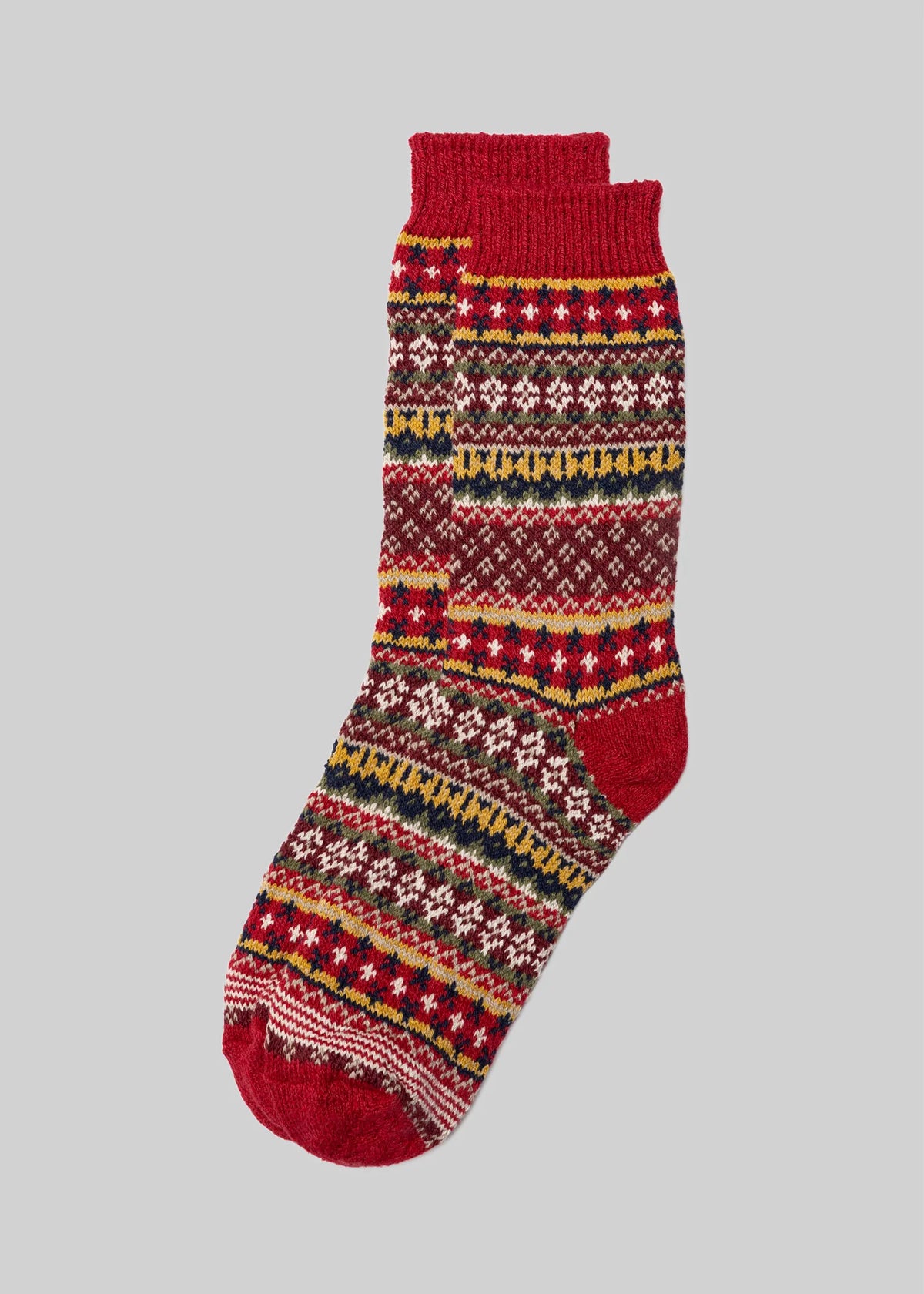 Cotton Fair Isle Socks