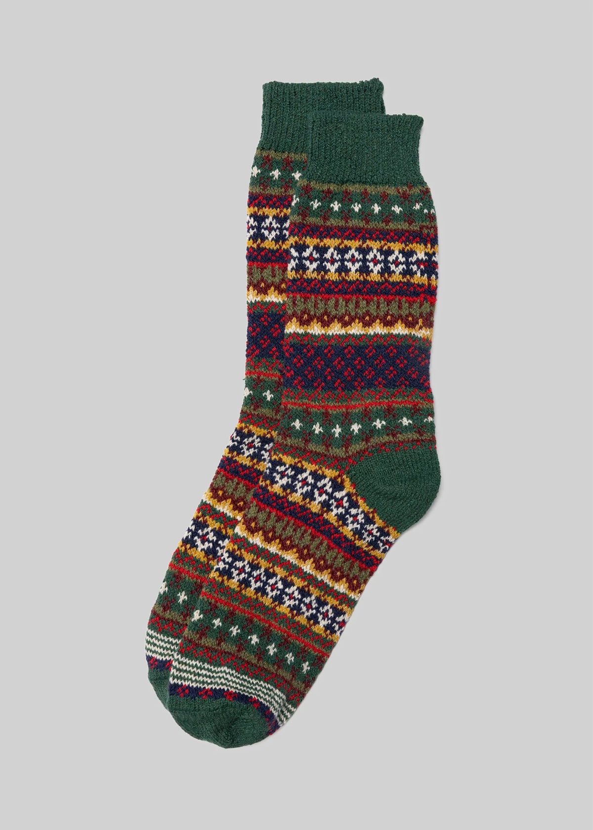 Cotton Fair Isle Socks