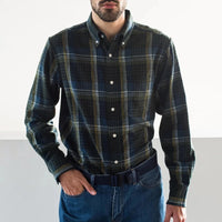 Classic Shirt in Blue Winter Madras Weave