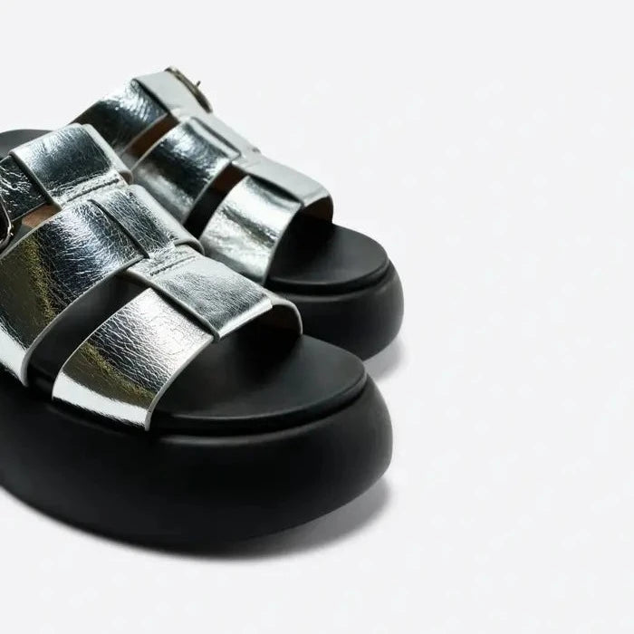 Nell Sandal in Mercury