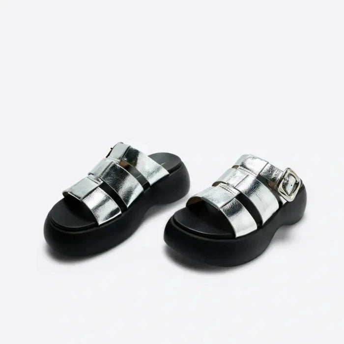 Nell Sandal in Mercury